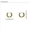 Exquisite Zinc Zinc Alloy Circle Women Jewelry Hoop Ear Buckle Korean Style Earrings Enamel Oil Drop Earrings