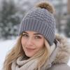 Утолщенные вязаные шапки Морозные крючком Шапка Модная зимняя шапка Женские