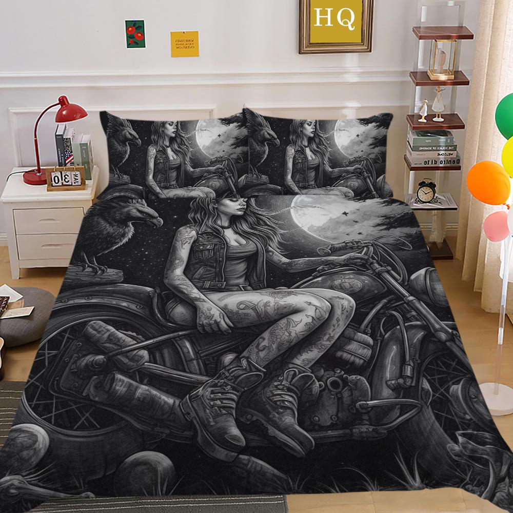Красота черепа Покрывала с принтом Queen Twin Size Одеяло из микрофибры Набор для женщин и мужчин Модная постельная одежда