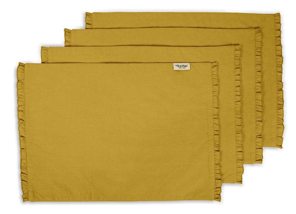 Vargottam Черный домашний декор, двусторонний декор стола, оборки, салфетки, двусторонний обеденный коврик-набор