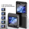 Прозрачный чехол-бампер с покрытием для Samsung Galaxy Z Flip 6 5 4 3 5G защитный противоударный легкий ультратонкий чехол