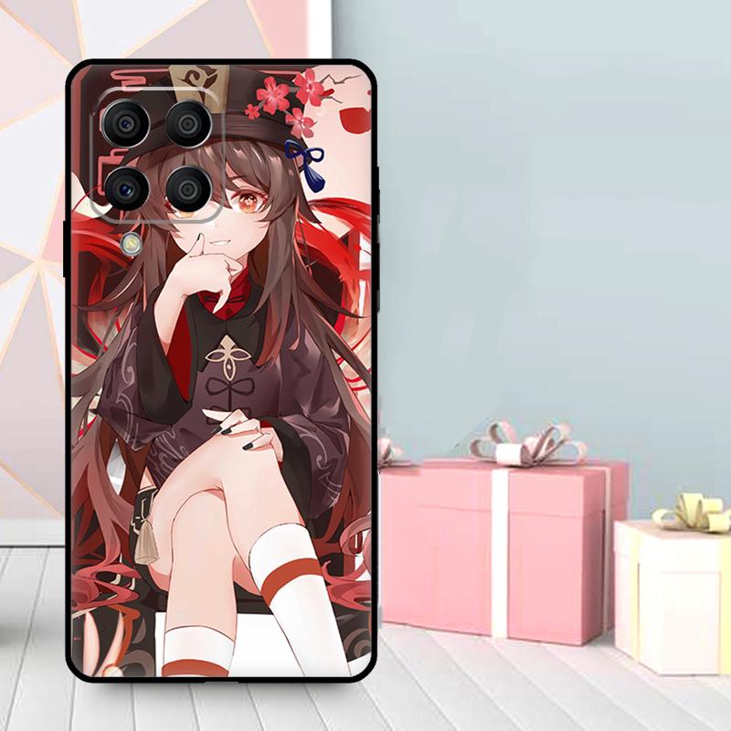 Чехол Hu Tao Genshin Impact для Samsung Galaxy M35 M56 M12 M06 M32 M52 M55 M15 M11 M13 M14 M16 M36 M31 M53 M34 M54