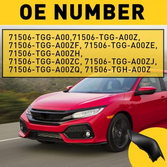 Front Bumper Tow Hook Cover Cap For Civic Honda 2018 2017  20 21 Accessories