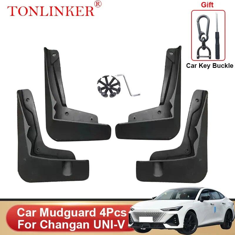 TONLINKER Car Mudguard For Changan Uni-V Sedan UNIV 2022-  Mudguards Splash Guards Front Rear Fender Mudflaps 4pcs Accessories