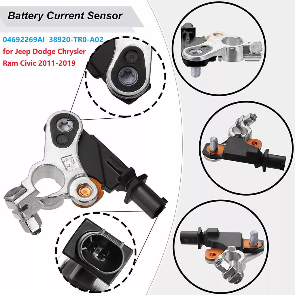 Car Battery Current Sensor 04692269AI 38920-TR0-A02 for Jeep Dodge Chrysler Ram Civic 2011-2019 4692269AG Battery Plug Head