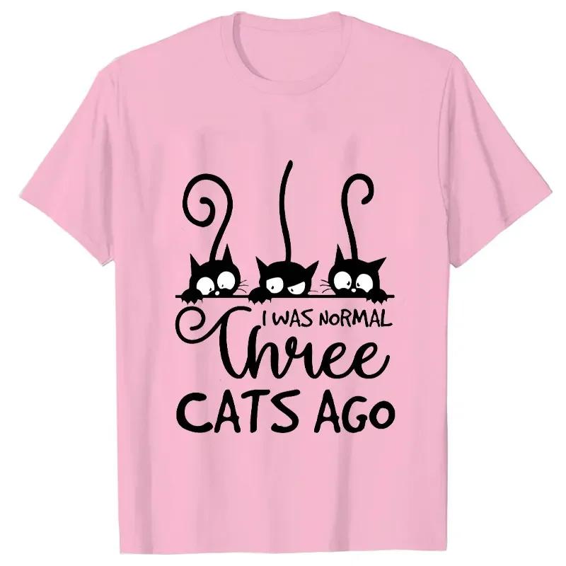 3 Cats Ago Print Футболки женские с коротким рукавом модные дышащие футболки летние женские футболки унисекс большого размера Одежда уличные топы Y2k