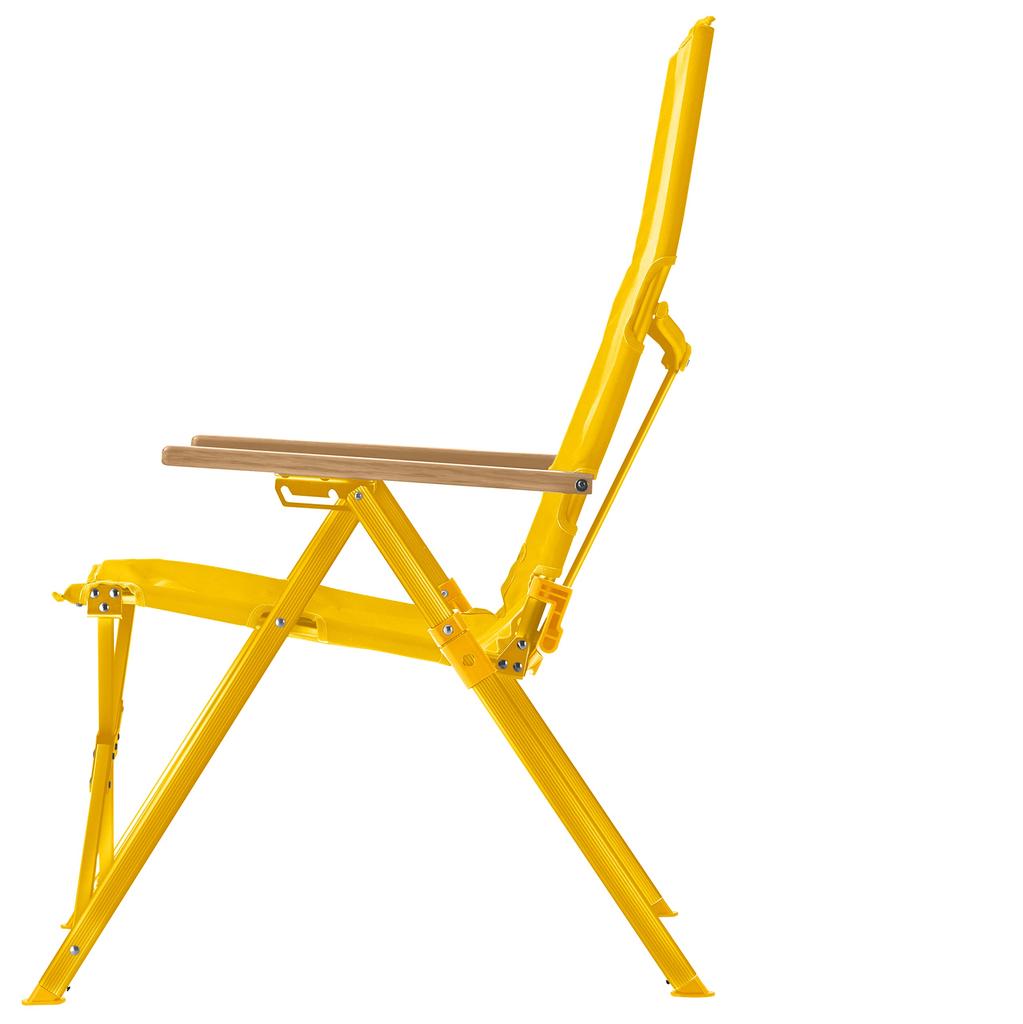 COLEMAN Ray Chair Yellow (Amazon Exclusive Color) 3-Stage Reclining Folding High Back 2195980