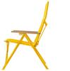COLEMAN Ray Chair Yellow (Amazon Exclusive Color) 3-Stage Reclining Folding High Back 2195980