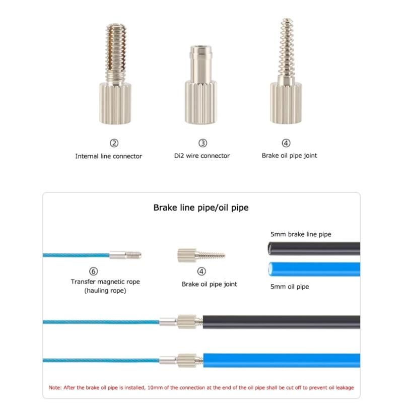 Инструмент для прокладки внутренних тросов велосипеда Комплект тросов тормоза, переключения, гидравлики Руководство по установке тросов в раму велосипеда
