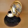 Viking Chainmail Helmet Vandal Medusa Steel and Brass Helmet Hand-Forged Chainmail Armor Medieval Warrior Gift