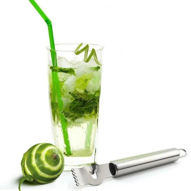 Овощечистка для лимона, терка для лимонной цедры, лайма, апельсина, терка для цитрусовых, нож для пилинга, кухонные инструменты для бара, аксессуары