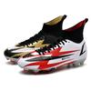 Новые футбольные бутсы, мальчиковые высокие с длинными шипами, соревновательные тренировочные бутсы для учащихся младшей и средней школы, большой размер.