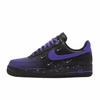 Air Force 1 Модные и универсальные Удобные Устойчивые к истиранию Низкие Скейтбордические кроссовки Женские Черно-фиолетовые HQ1180-001(Команда352-)