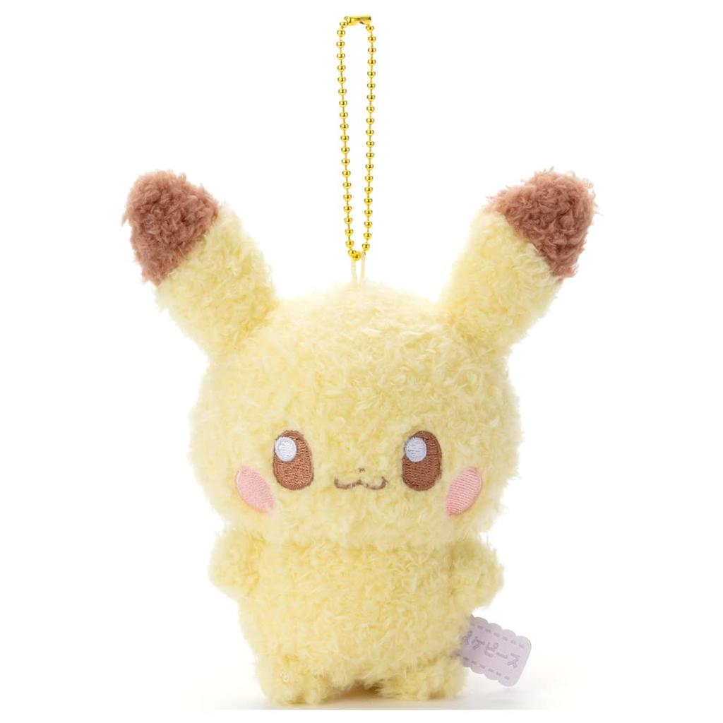 Takara Tomy Arts Pokémon Poké Piece Plush Ball Chain Mascot Pikachu, Approximately 13cm Tall