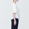 MUJI Short Sleeve Blouse Cool Broad Short Sleeve Blouse Ladies BC2JOA4S White S Women's