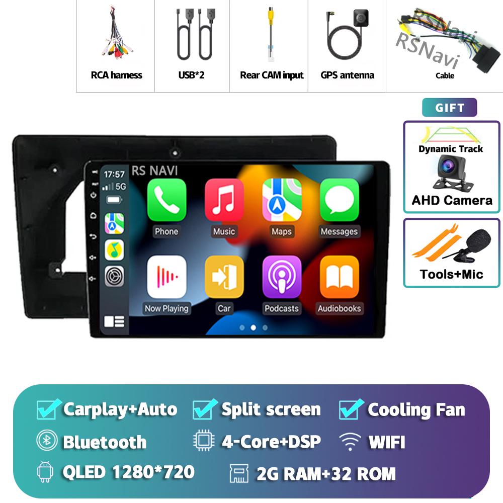 Android 14 Carplay Car Radio для Citroen C5 2009 Мультимедийный видеоплеер Навигация GPS Стерео 2Din DVD AI Voice 360 Камера DSP