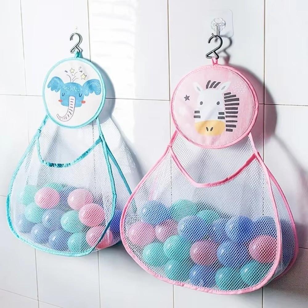 Mesh Bathroom Storage Organizer Waterproof Cloth Hanging Mesh Storage Bag for Baby Kids
