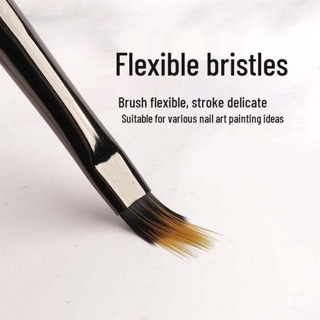 Набор кистей для нейл-арта из сандалового дерева: Круглые и плоские гелевые кисти, лайнеры, инструменты для градиента, кружева и точечной росписи
