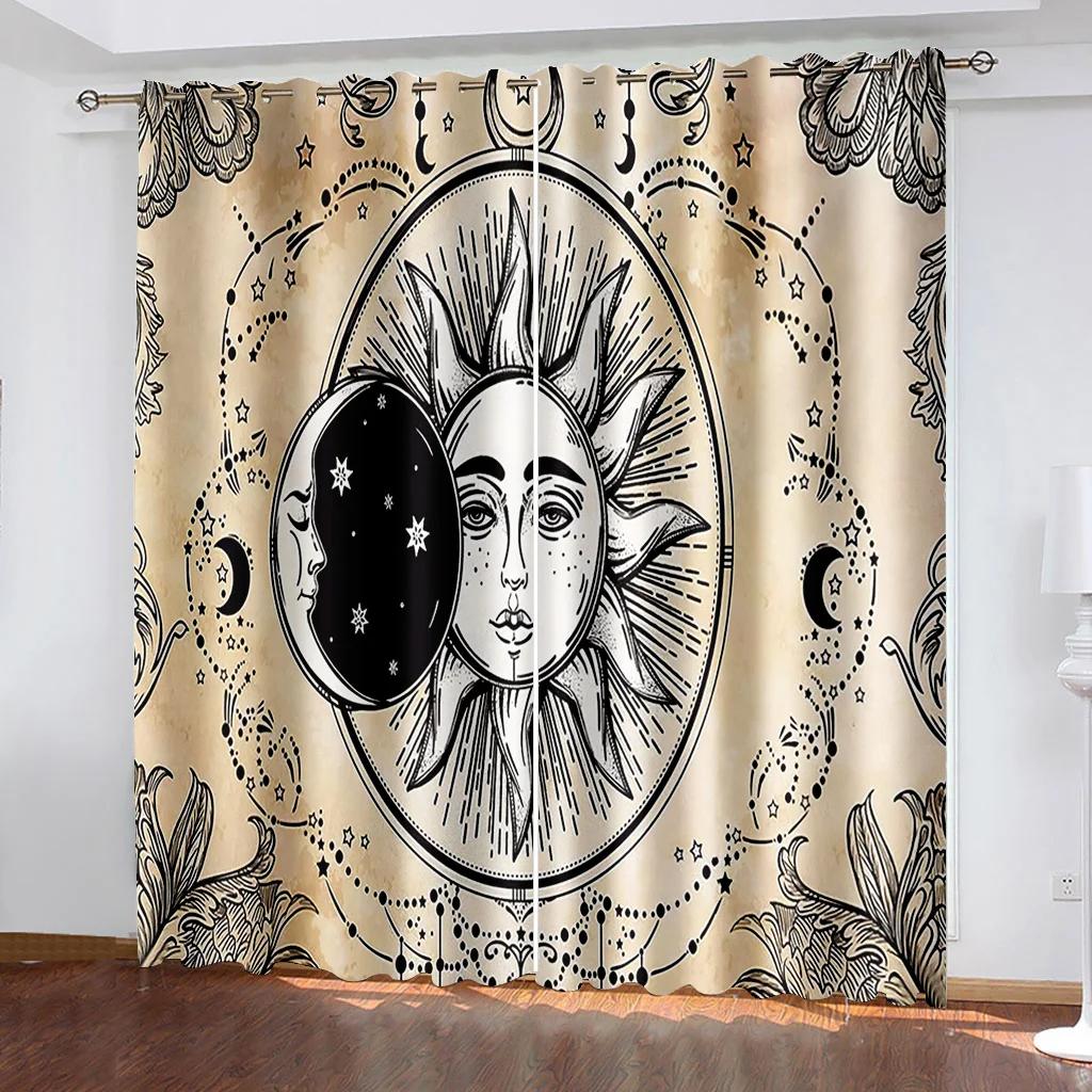 Tarot Mancha Духовные Роскошные Затемняющие Шторы для Спальни Гостиной Ванной Кухни Двери Высокое Затемнение Новая Мода