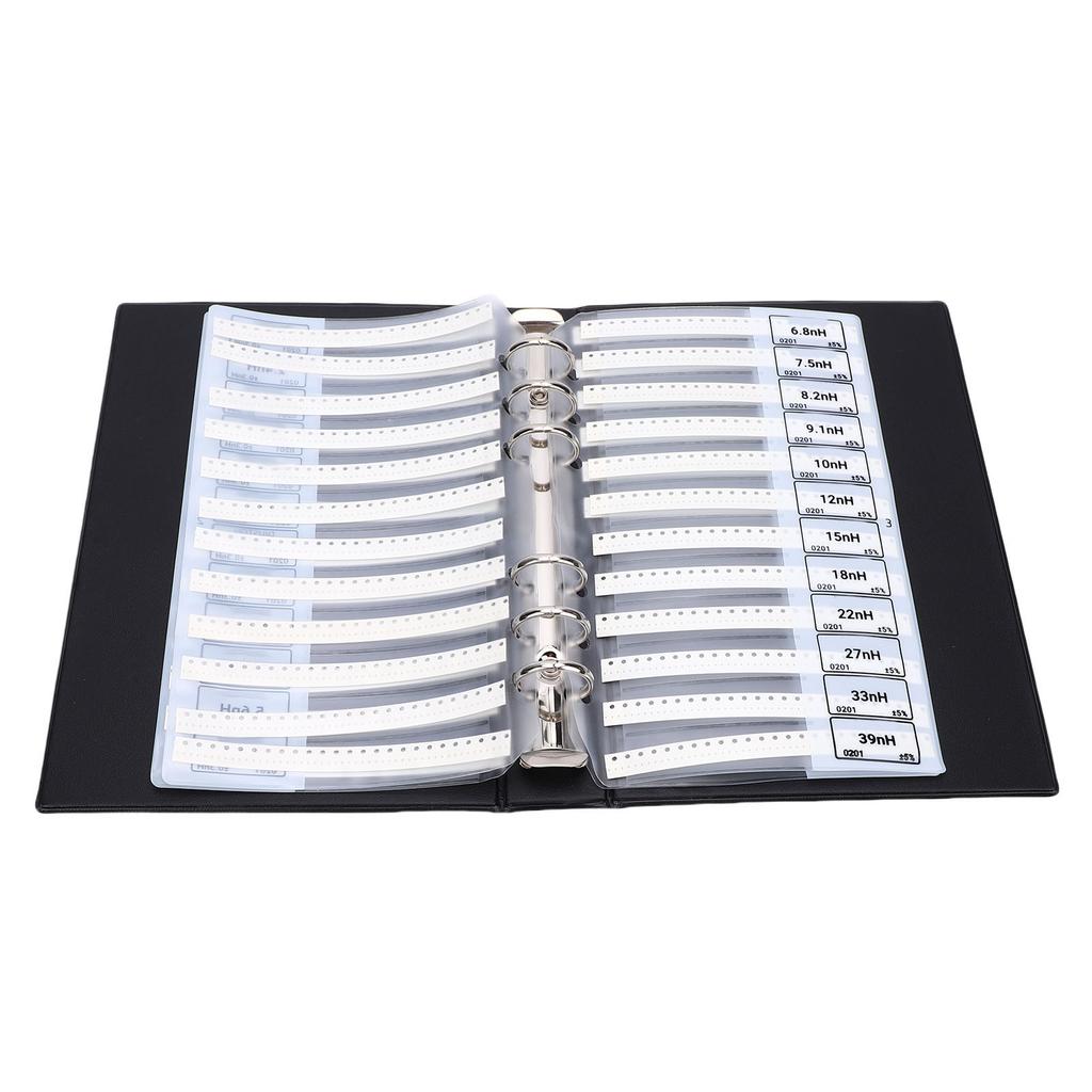 Книга образцов многослойных SMD-индуктивностей 50 штук 42 номинала Набор электронных компонентов Обслуживание Обучение Инженеры Студенты