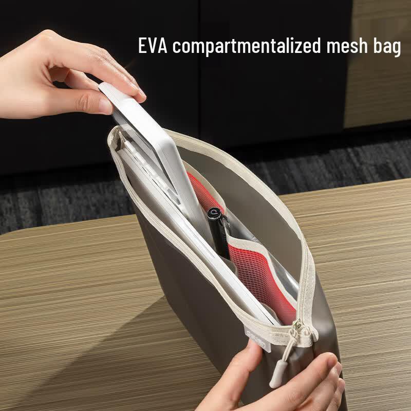 Deli A4 TPU Zipper File Bag