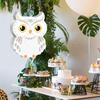 Пиньята Сова с Палкой Повязка на Глаза Конфетти Маленькая Пиньята Сова с Дергалкой для Вечеринки с Лесными Животными, Лесной, Декорация на День Рождения