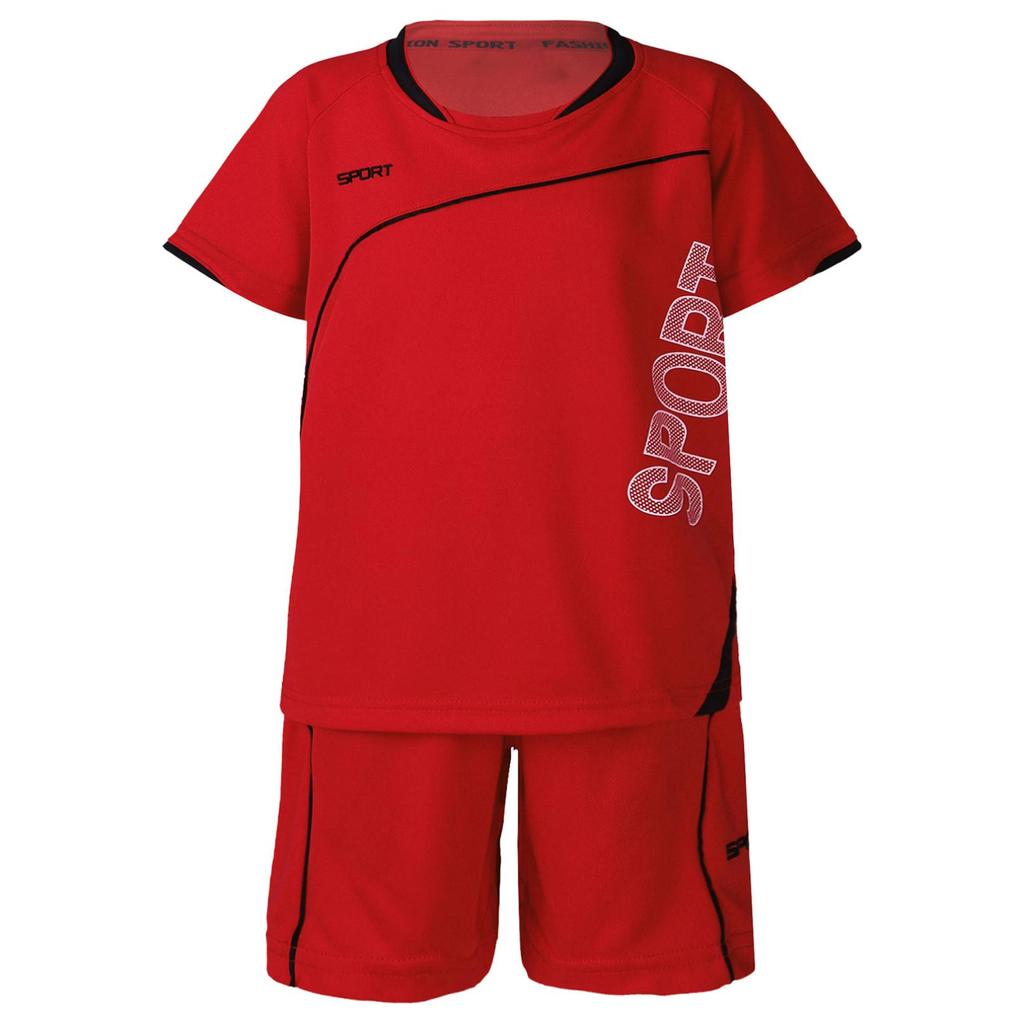 Летний дышащий сетчатый спортивный костюм для мальчиков из 2 предметов, спортивный топ с короткими рукавами и шортами на шнурке, комплект из 2 шт.