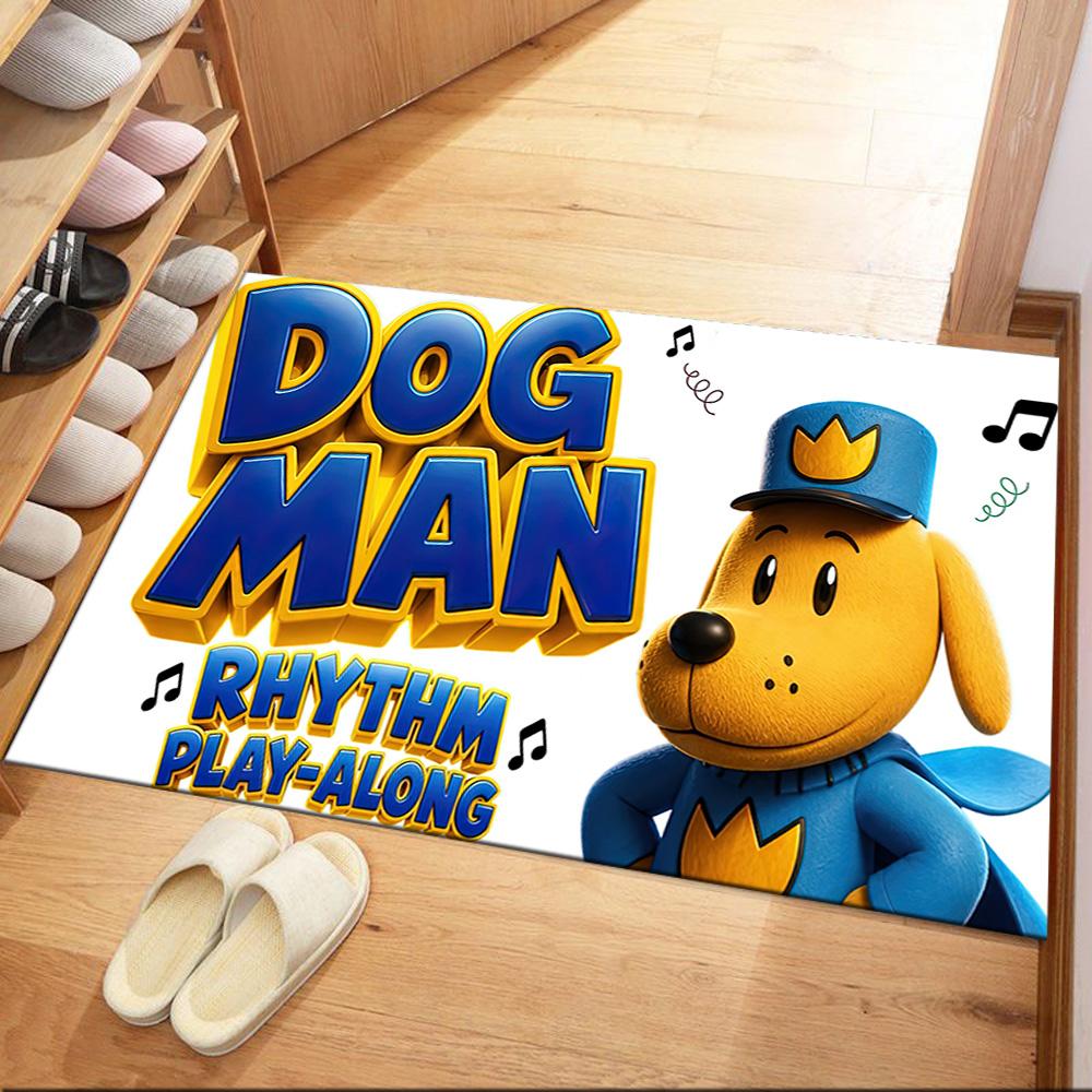 Dog Man Square rugs are a great choice for living rooms, bedrooms, home décor, and as gifts.