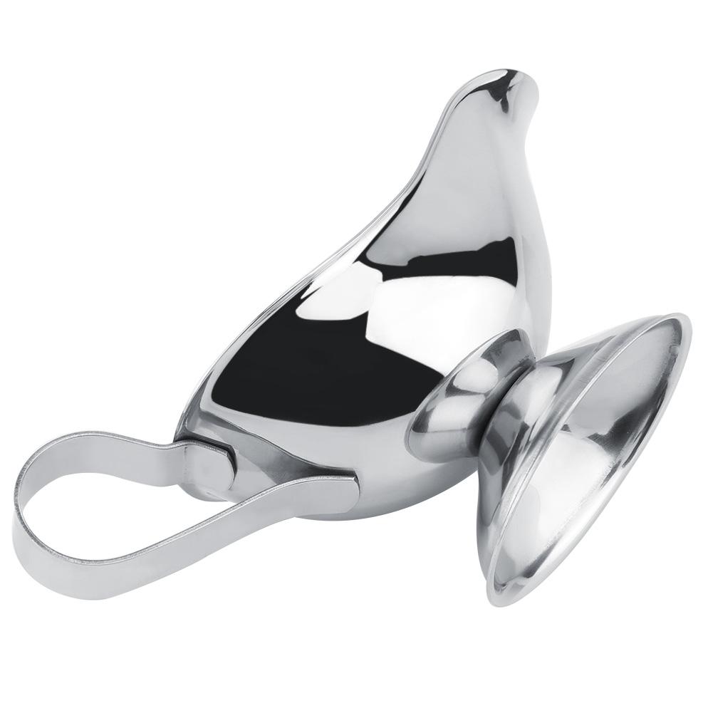 Stainless Steel Steak Pepper Sauce Boat Seasoning Container for Restaurant Kitchen(10oz)