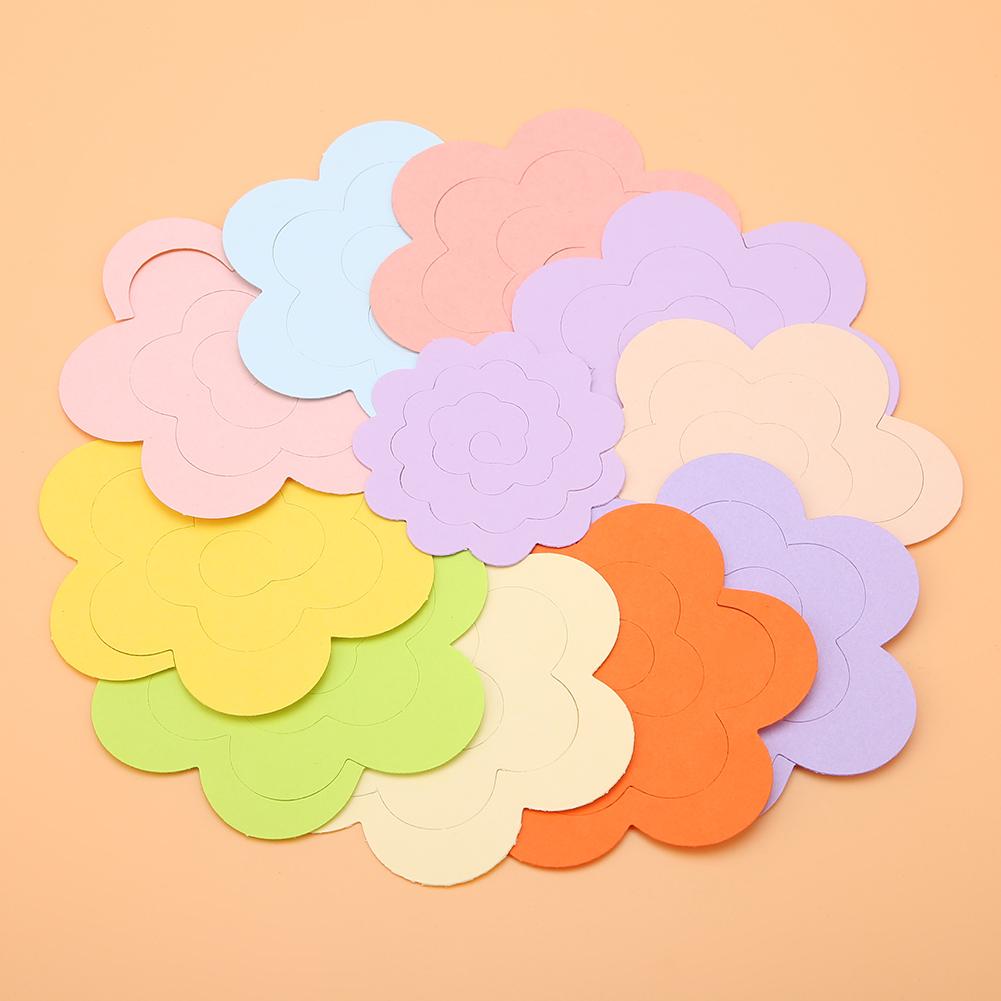 Colorful Flower Design Quilling Kit for Crafts Rosette Flowers Decoration Room Party Wedding Gift, Random Colors