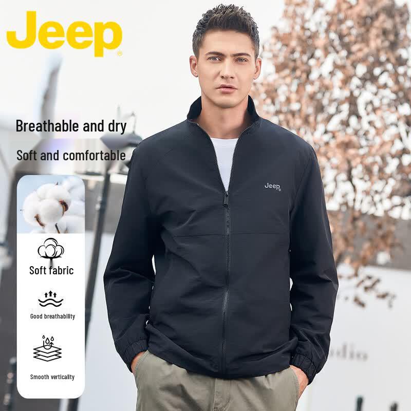 Jeep Мужская повседневная куртка со стойкой