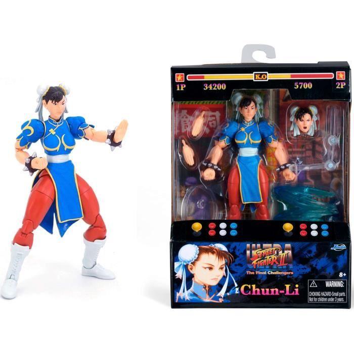 Jada - Street Fighter - Chun Li - Figurine Articulée 15 Cm - Accessoires Amovibles - Dès 8 ans