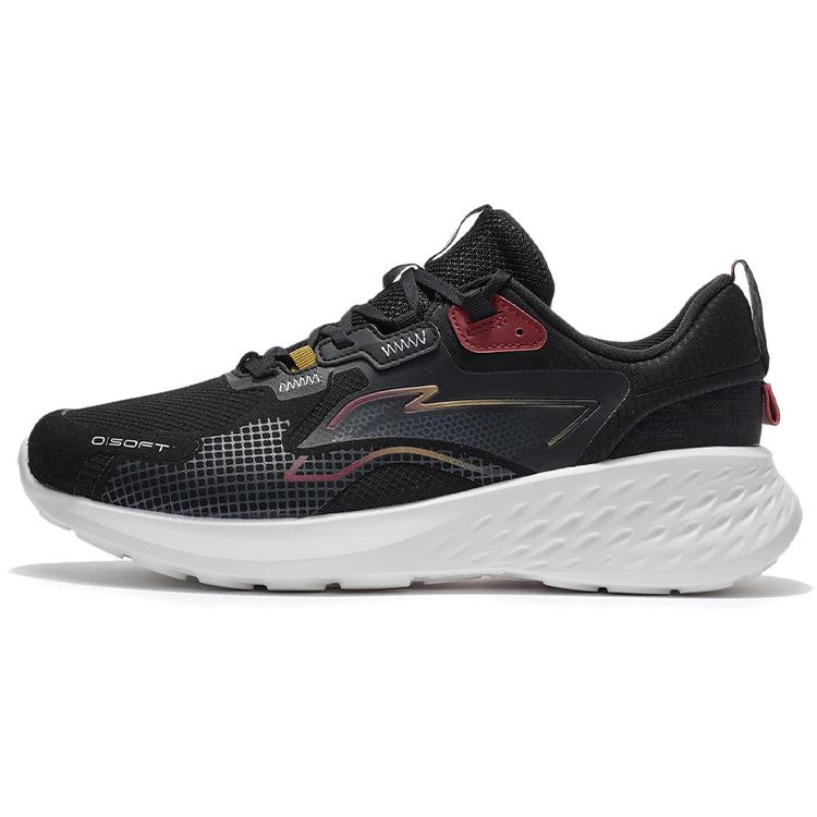 Li Ning SOFT ELEMENT Амортизация Нескользящие Износостойкие Низкие Повседневные Кроссовки Мужские Черные AGLS011-4