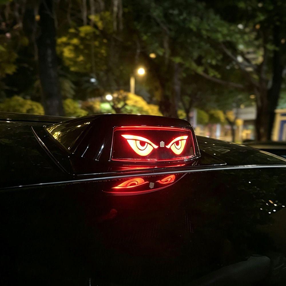 Solar Powered Eye of the Demon Roof Decorative Light LED Roof Light Vehicle Accessories
