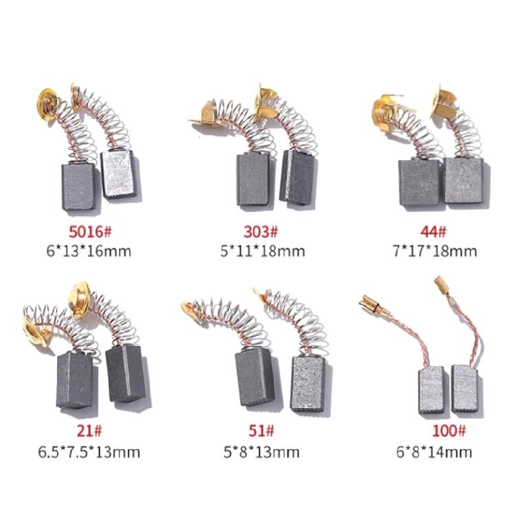 Electric Motor Carbon Brushes 40Pcs 10 Different Models Carbon Brush Maintenance