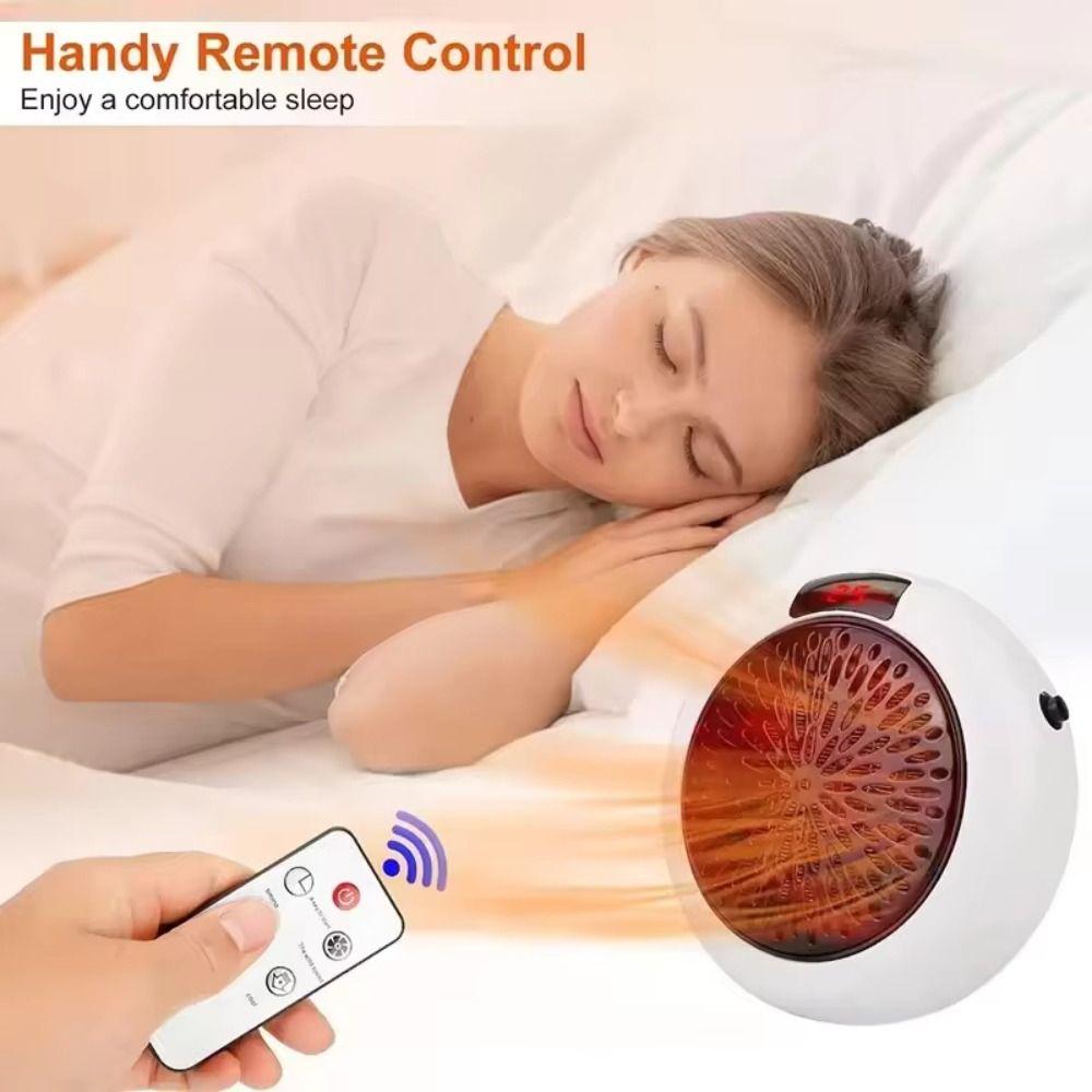 Desktop Mini Heater Dual-Purpose Air Heater LED Display Warm Air Heater Household Use
