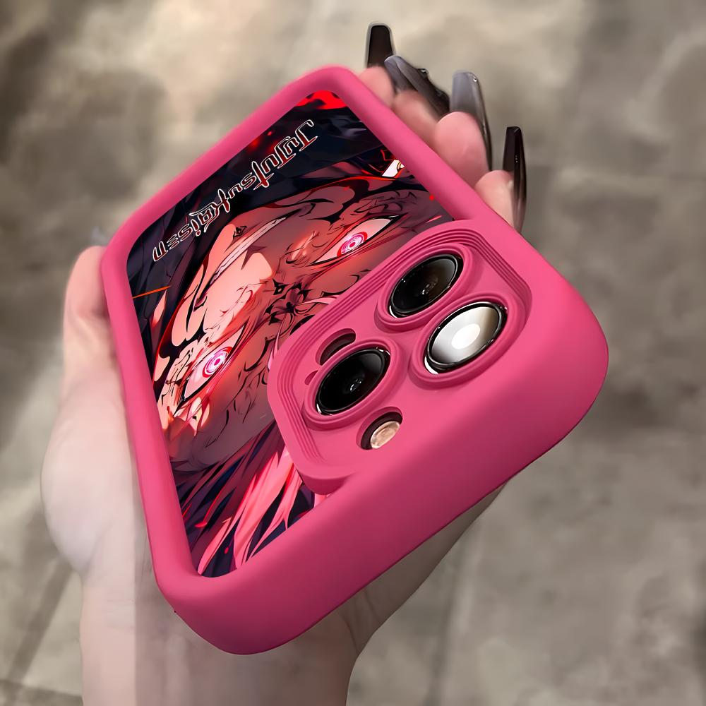 Чехол для мобильного телефона Jujutsu Kaisen Сукуна для iPhone 17 16 15 14 13 12 11 Air Pro Max Plus Утолщенный ТПУ Цветной Чехол Чехол Красивый