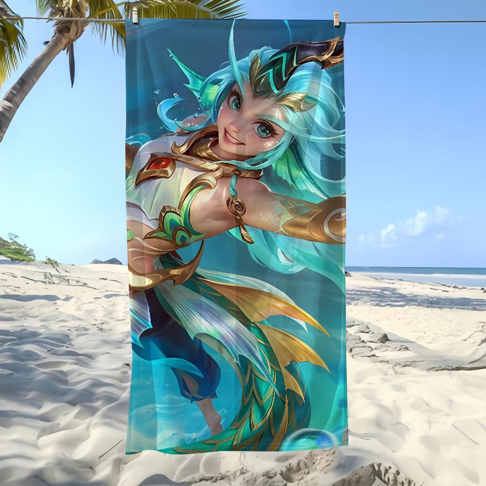 Полотенце Текстиль M-Mobile L-Legends Kalea Халат Bang Пляж Быстросохнущий Bang Легкий Портативный Кемпинг Бассейн Путешествие