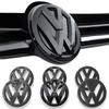 2PCS New bright/matt black Car Front Grill/Rear label logo Trunk Emblem Lid Covers Sticker For VW GOLF 5 GOLF 6 Auto Accessories Hp9 wzpc7