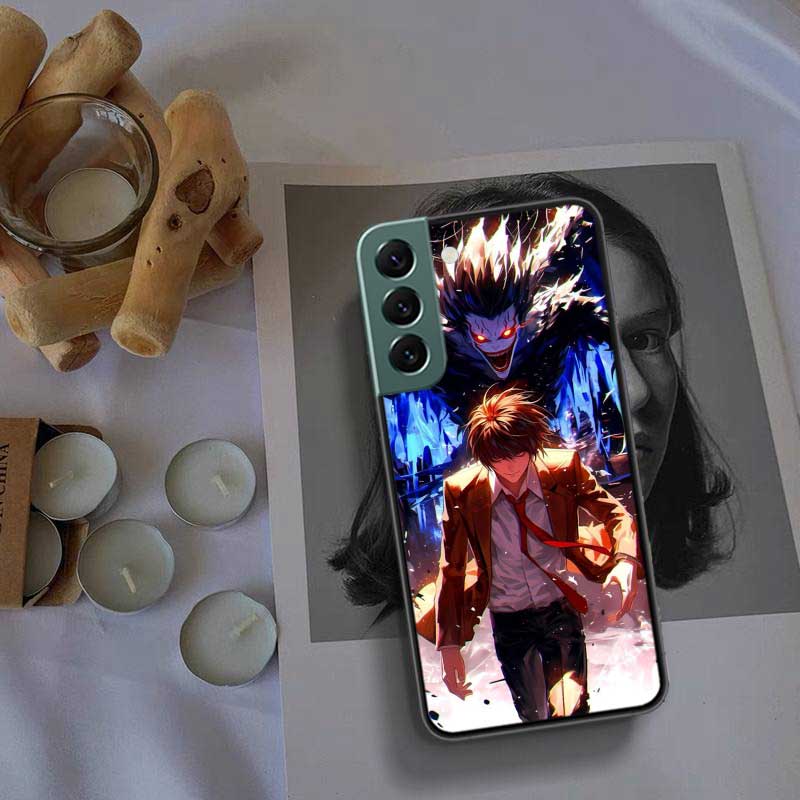 Чехол для телефона с аниме Deth Note Лайт Ягами для Samsung A14 A24 A34 A54 A03S A04S A13 A23 A33 A53 A73 A70 A50S A30 A40 A71 A51 A41 A31 A
