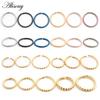 Alisouy 1pc 0.8/1/1.2/1.6mm Thin Nose Ring Septum Helix Nostril Labret Lip Piercing Stainless Steel Cartilage Clip Hoop Earrings