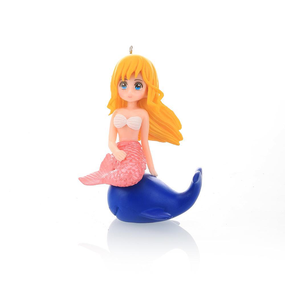 Mermaid Aquarium Décor: Creative Fish Tank Landscape and Bonsai Ornaments with PVC Cartoon Shells