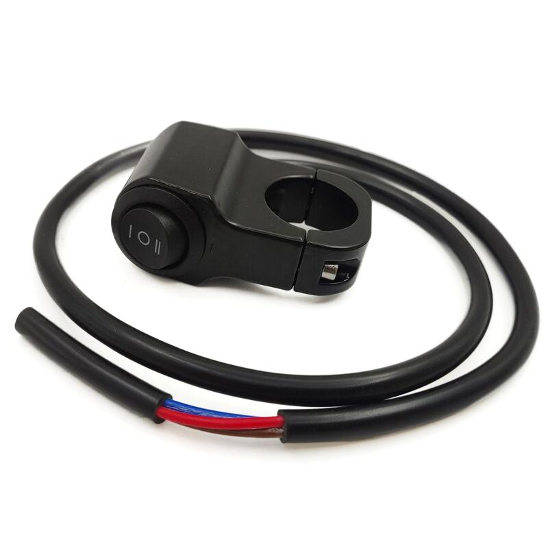 Алюминиевый сплав руль мотоцикла переключатель фары трехпозиционный водонепроницаемый переключатель 12 В противотуманный прожектор ретро переключатель