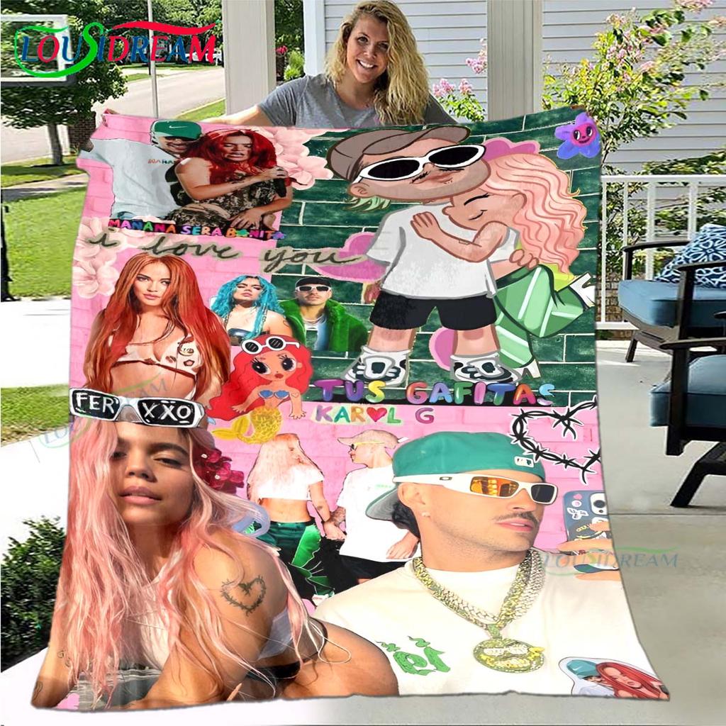 100% Polyester Pop Singer F-Ferxxo Four Seasons Blanket Sofa Cover Travel Bed Plush Blanket Travel Office Break Blanket Gift