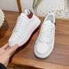 2025 осень и лето новые маленькие белые туфли женские новые туфли на толстой подошве, маффины, доска, универсальные, повседневные, спортивные, спортивные повседневные туфли