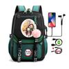 Anime Adults Large Capacity Backpack Bags Demon Slayer Nezuko Kawaii Cartoon School Bag forManga To Travel Daily Girls Bookbags