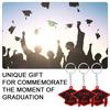 10 Pcs Class of 2025 Keychain Rubber Graduation Keychain Grad Cap Charm Key