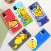 JP37 Пикачу Покемон Прозрачный чехол для Samsung A04 A14 A23 M33 M53 Realme 10 9 C35 C55 VIVO Y02 X80 Infinix Hot 30 Note 11 Tecno Spark 8P Pro