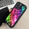 Зимний чехол для телефона с узором снежинки для iPhone 17 16 15 14 13 12 11 Air Pro Max Plus Утолщенный TPU Цветной чехол Роскошный чехол