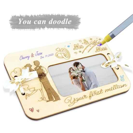 Деревянный держатель для денег Подарочный держатель для денег Держатель для открыток на день рождения Свадьбы Подарочная карта для денег Подарок для любимых